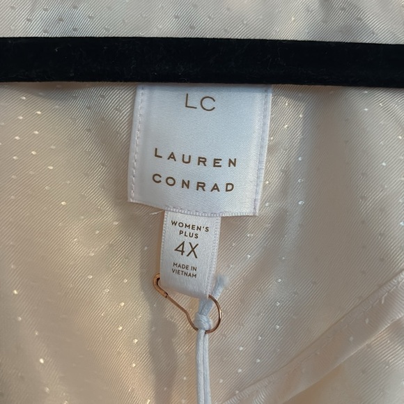 NWT LC Lauren Conrad Women's Plus 4X Peach Dust Blazer - Picture 2 of 5